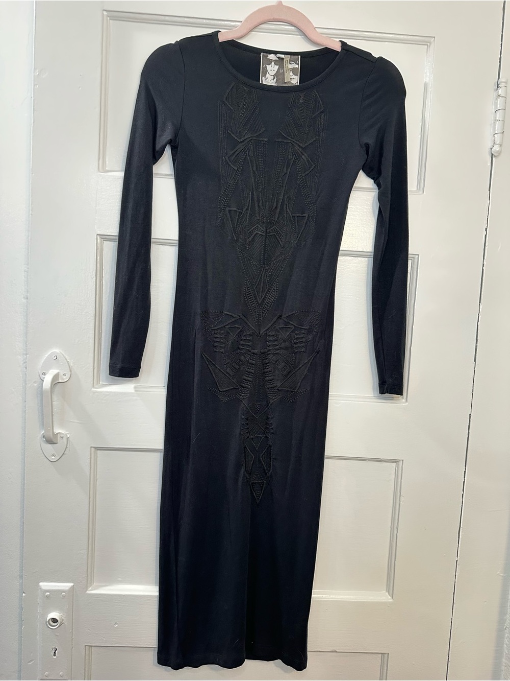 Rare Women’s Young Fabulous and Broke Embroidered Midi Bodycon Dress